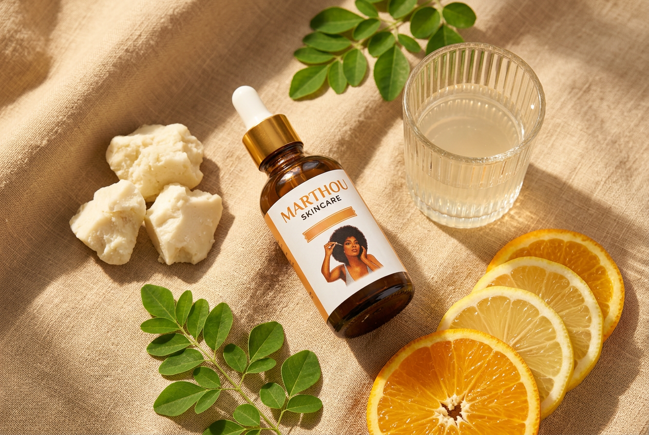 Natural skincare ingredients — papaya and carrot